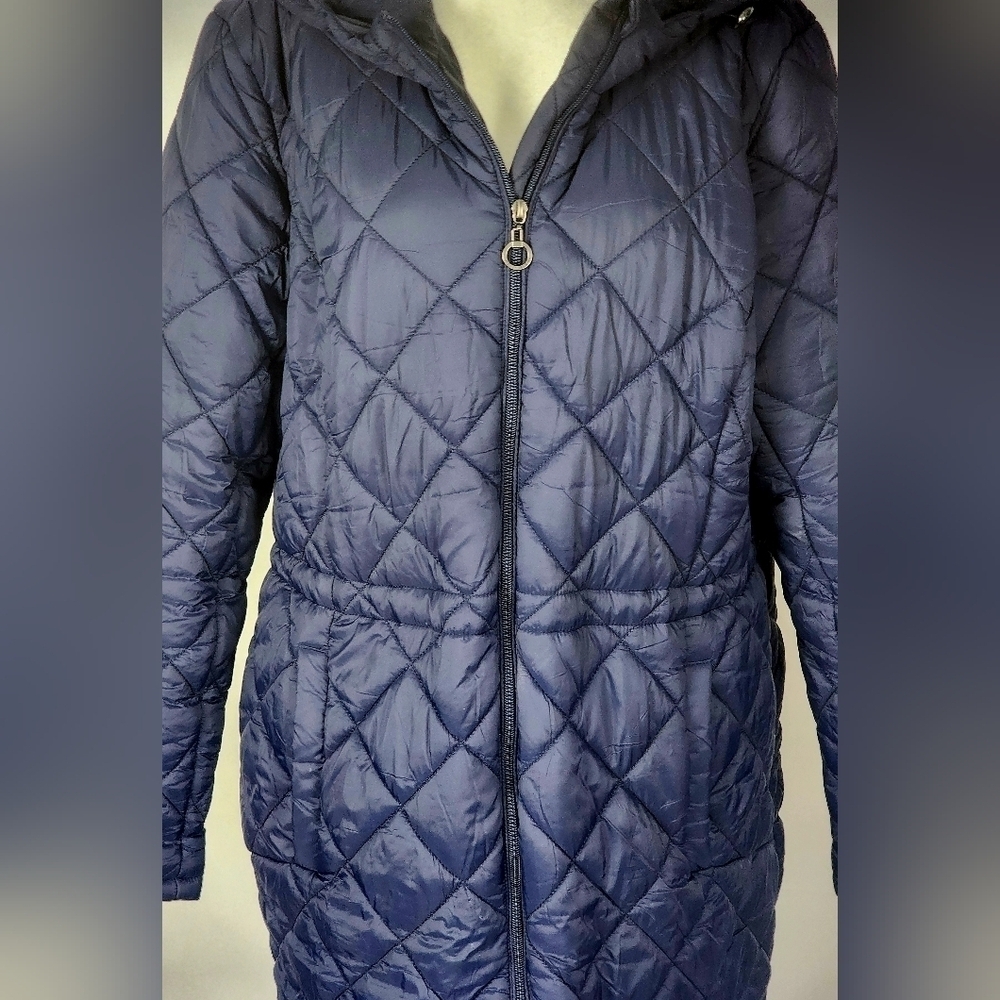 Weatherproof Hooded Diamond Quilted Ladies Coat Jacket Size XLARGE Parka Puffer - Picture 8 of 14